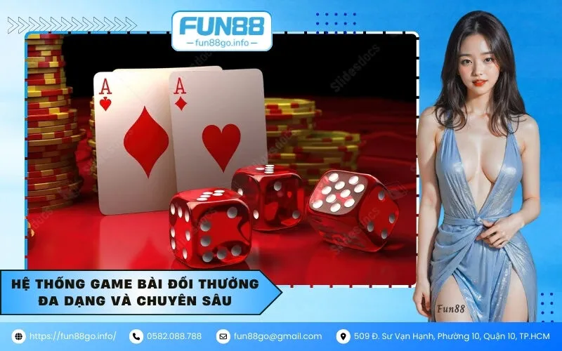 Hệ thống game bài đổi thưởng đa dạng và chuyên sâu