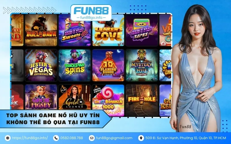Top sảnh game nổ hũ uy tín không thể bỏ qua tại Fun88
