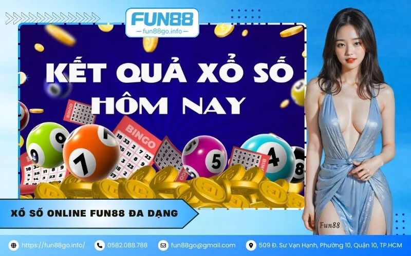 Xổ số online fun88 đa dạng